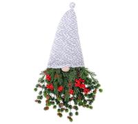 Bouquet De Fleurs Séchées Un Vieil Homme sans Visage pendu pour Une fête Gothique et Festive ( White, 54cm)