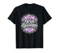 Bouquet de Fleurs Violettes « Great Grandma » T-Shirt