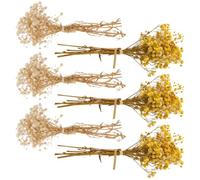 Bouquet de Gypsophile Séchée, Fleurs Miniatures Naturelles | Décoration Chic et Vive, Entretien Minimal, pour Compositions, Couronnes, Étagères et Jardin