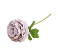 Bouquet de lotus artificiel pour décoration de fête de mariage - Arrangement floral réaliste en soie à tige unique - 30 x 10 x 10 cm - Tige en métal résistante à la décoloration (poudre légère)