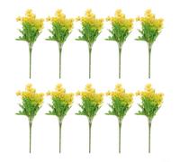 Bouquet de marguerites en soie vive avec 28 têtes, parfait pour la décoration de la maison et les événements spéciaux, option florale hypoallergénique (jaune)