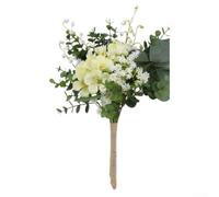 Bouquet de mariage artificiel d'eucalyptus et d'orchidée conçu pour ajouter une touche naturelle aux événements de mariage et aux espaces de décoration intérieure (vert)