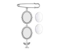 Bouquet de mariage charme photo broche broche boutonnière cadre en dentelle pour douche de mariage mariée photo pendentif broche photo charme broche