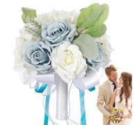 Bouquet de mariée | Bouquet de mariée exquis avec design réglable, fleurs de mariage réalistes et belles, bouquet de demoiselle d'honneur pour les activités de plein air du bal de fin d'année