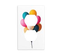 Bouquet de mini ballon pour interrupteur décoratif 1 gang pour cuisine, salle de bain, taille 7 x 11,4 cm