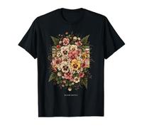 Bouquet de pensées Florales Vintage Bloom Softly T-Shirt Graphique avec Valeur