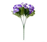 Bouquet de phalaenopsis artificielles printanières, orchidée papillon réalistes pour centre de table de mariage, décoration d'intérieur, composition florale en plastique nécessitant peu d'entretien