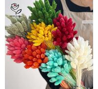 Bouquet de Pierres Précieuses Naturelles, 50 Pièces, Décoration de Vase de Maison Boho, Fleurs vaccées, Phaladditif, Accessoires de Photographie, Décor de ixde Mariage Brown