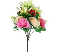 Bouquet de pivoines artificielles,Bouquet de fleurs artificielles,Bouquet d'arrangements floraux,Bouquet de fleurs de simulation