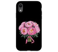 Bouquet de pivoines roses pour maman mariée demoiselle d'honneur mariage Coque pour iPhone XR