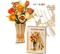 Bouquet de roses en kit, 868 pièces, matériau écologique, fleur