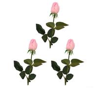 Bouquet de roses réalistes conçu pour une intégration parfaite dans les thèmes et décors contemporains, rustiques ou scandinaves (poudre profonde)