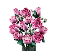 Bouquet de roses roses HOT 2026, 10374, ensembles de blocs de construction, adaptés aux cadeaux de la Saint-Valentin, compatibles avec les particules Lego, 789 pièces no box