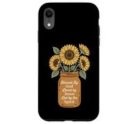 Bouquet de Tournesol chrétien béni par Dieu aimé par Jésus Coque pour iPhone XR