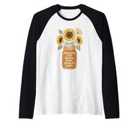 Bouquet de Tournesol chrétien béni par Dieu aimé par Jésus Manche Raglan