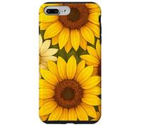 Bouquet de tournesols en Forme de cœur avec Fleurs rustiques romantiques Coque pour iPhone 7 Plus/8 Plus