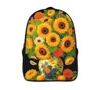 bouquet de tournesols sacs à dos scolaires unique 12 ans et plus sac d'école voyage 2 compartiment nature morte sacs à dos imprimé en 3d-16,filles garçon pour les voyages les affaires