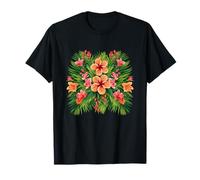 Bouquet d'hibiscus hawaïen Paradis Tropical T-Shirt