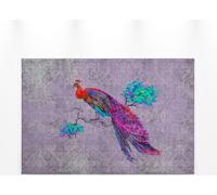 Bouquet d'oiseaux Tableau sur toile Lila Rouge Bleu 90x60 DD120499 Tableau sur châssis mural