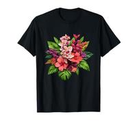 Bouquet d'orchidées hawaïennes Exotiques Hibiscus T-Shirt