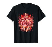 Bouquet d'orchidées Rouges Fleurs d'automne T-Shirt