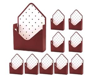 Bouquet Enveloppe Boîte 10 Pièces Élégant Romantique Saint-Valentin | Boîte pliante pour bouquet de fleuriste pour mère, petite amie, anniversaire, remise de diplôme