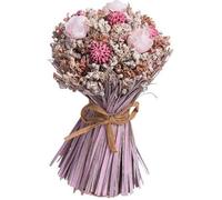 BOUQUET FLEURS SÉCHÉES ROSES 15CM ROSE PÊCHE