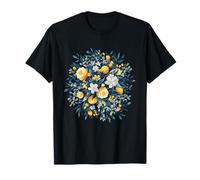 Bouquet Floral de Printemps Citrus Garden Citron Roses T-Shirt