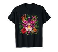 Bouquet Floral d'orchidées Exotiques de la forêt Tropicale T-Shirt