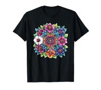 Bouquet Floral Mandala coloré Magique T-Shirt
