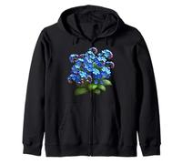 Bouquet Floral Myosotis Bleu délicat Formes Mania Sweat à Capuche