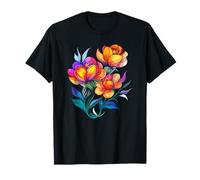 Bouquet Floral printanier Vibrant Fleurs fantastiques T-Shirt