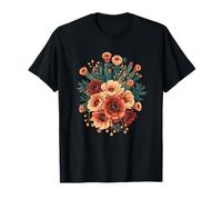 Bouquet Floral Rustique Vintage avec Cactus T-Shirt