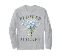 Bouquet Flower Market Coquette Bohème Graphique Manche Longue