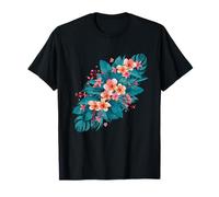 Bouquet hawaïen Tropical Hibiscus Floral Paradis T-Shirt