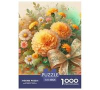 Bouquet Jaune Puzzle 1000 Pièces Educa Jouet en Bois Jeu D'Intelligence Décoration Intérieure Jeu Éducatif Challenge Toy Adultes & Enfants des 14 Ans 38x26cm/1000pcs