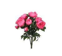 Bouquet Mica Decorations Peony Rose foncé Polyester H55xl40xL40cm