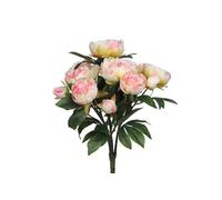 Bouquet Mica Decorations Peony Rose pâle Polyester H55xl40xL40cm