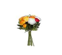 BOTANIC®-Bouquet de renoncules fleurs artificielles orange H 22 x diamètre 16 cm