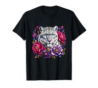 Bouquet Mystique léopard des neiges avec pivoines T-Shirt