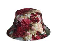 Bouquet On The Table Chapeau bob Réfléchissant - Tendance Polyvalent Confortable Respirant Pour Activités de Plein Air Porter Noir