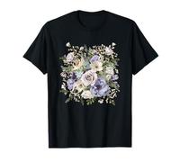 Bouquet Romantique de Fleurs Sauvages Pastel T-Shirt