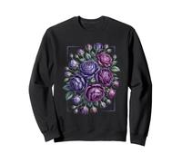 Bouquet Romantique de Roses Violettes Lavande Sweatshirt
