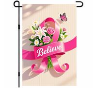 Bouquet Ruban Croire Drapeau 30X45Cm Bannières Double Face Décoratif Drapeau De Cour Pour Porte Fêtes Ferme
