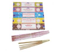 Bouquet Spirituel Assortiment d'encens SATYA 5 parfums lot de 60 bâtons