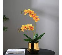 Bouquets artificiels papillon orchidée bricolage bouquet de fleurs de soie artificielle phalaenopsis pour la décoration de mariage de mariage fausses fleurs pour table de bureau de bureau décor