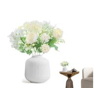 Bouquets de Fleurs artificielles，Bouquet de Fleurs Artificielles et Fausse Fleur avec Vase - Kit Plantes Artificielles d'Intérieur de avec Fleurs Séchées，Bouquet de Fleurs Séchées pour Maison