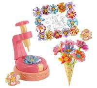 Bouquets de fleurs en tissu - 27 x 20 x 7 cm - Jeu d'art éducatif pour faire des bouquets - Activité de fabrication de fleurs - À partir de 6 ans - Printemps Pâques Noël Salle de classe Z
