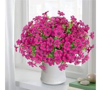 Bouquets de Fleurs Sauvages artificielles réalistes pour décoration intérieure/extérieure (Lot de 18 Violets)