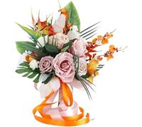 Bouquets De Mariage pour La Mariée Brûlée OGE Fleurs Artificielles Faites à La Main Bouquet De Mariée Mariage, Birds of Paradise, 1 Size